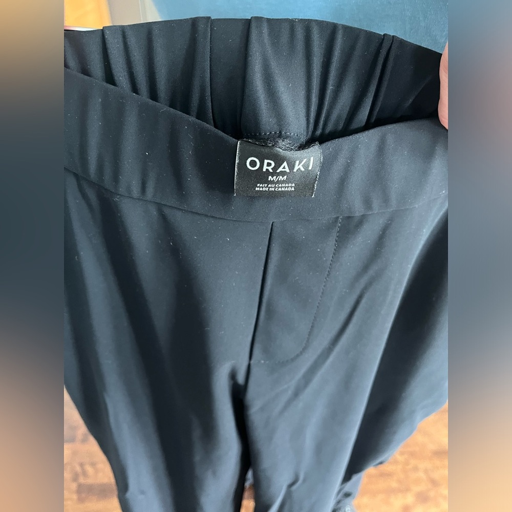 High Waist Black Straight Leg Pants